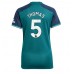 Arsenal Thomas Partey #5 Voetbalkleding Derde Shirt Dames 2023-24 Korte Mouwen